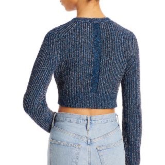 Helmut Lang Reef Knot Cropped Button Front Cardigan - Picture 2 of 12